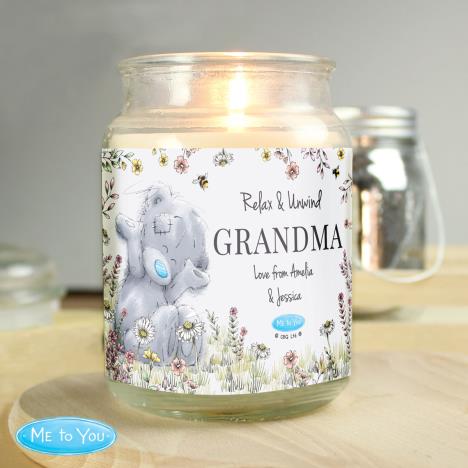 Personalised Me to You Bear Floral Large Jar Candle Extra Image 3
